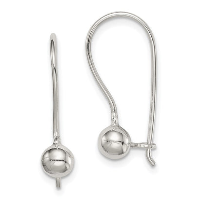 Sterlingsilber 5mm Kugel Ohrringe
