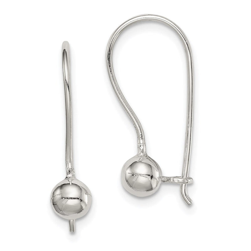 Sterlingsilber 5mm Kugel Ohrringe