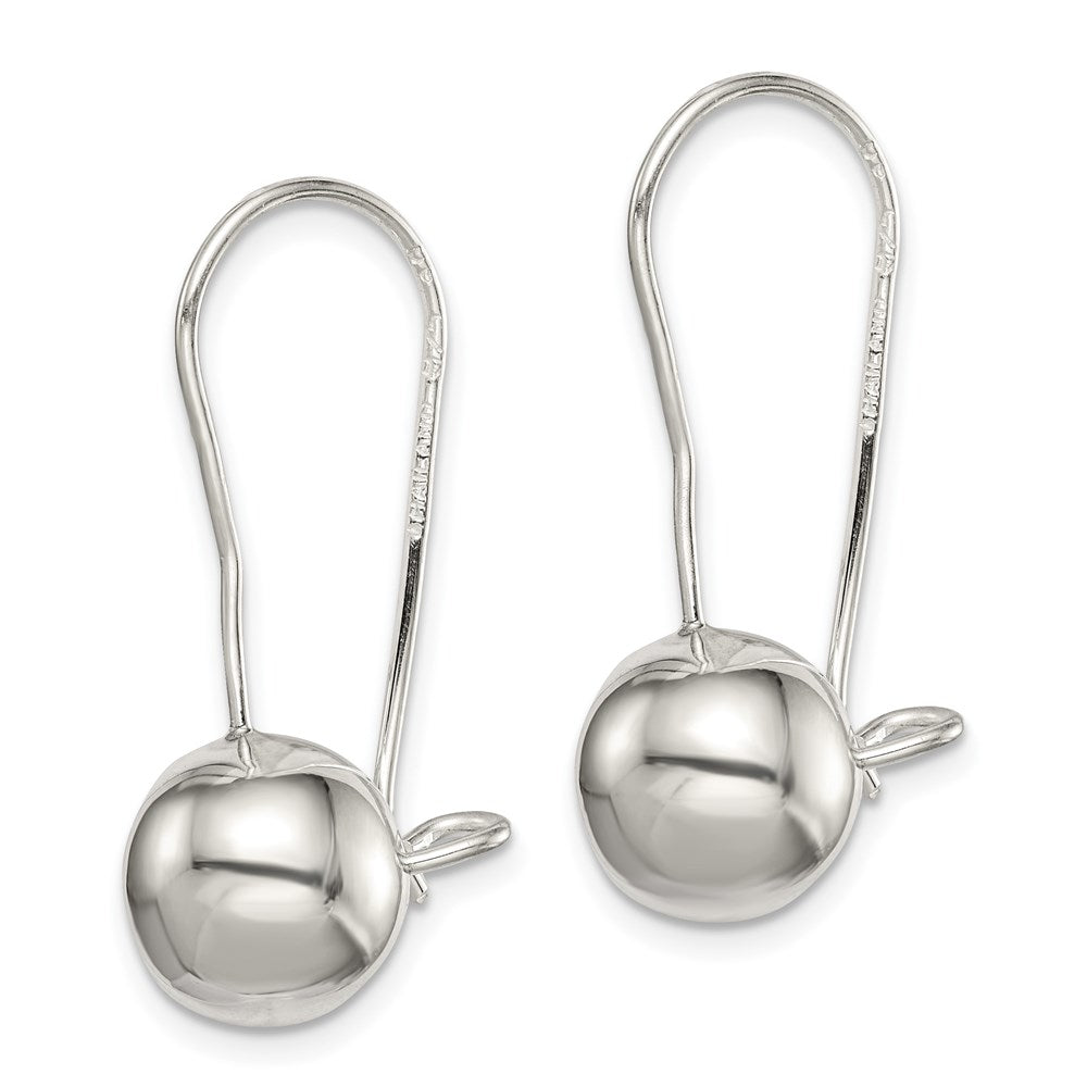 Sterlingsilber 10mm Kugel Ohrringe