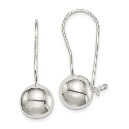 Sterlingsilber 10mm Kugel Ohrringe