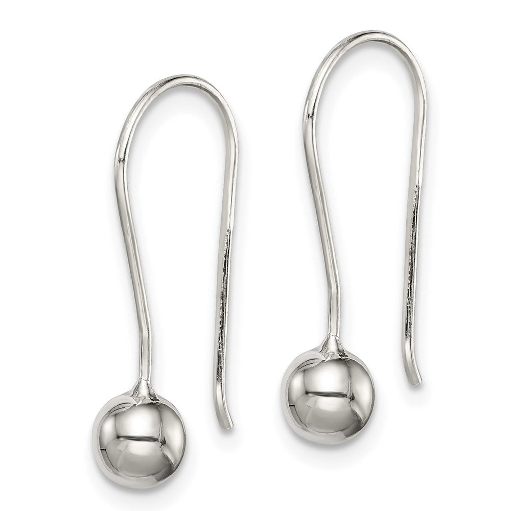 Sterlingsilber 5mm Kugel Ohrringe