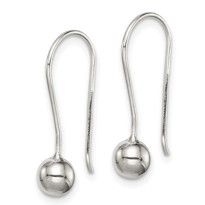 Sterlingsilber 5mm Kugel Ohrringe