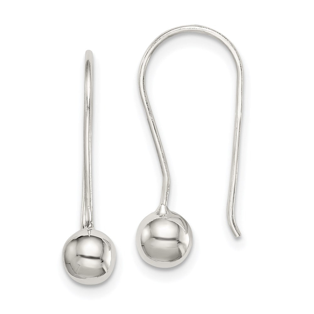 Sterlingsilber 5mm Kugel Ohrringe