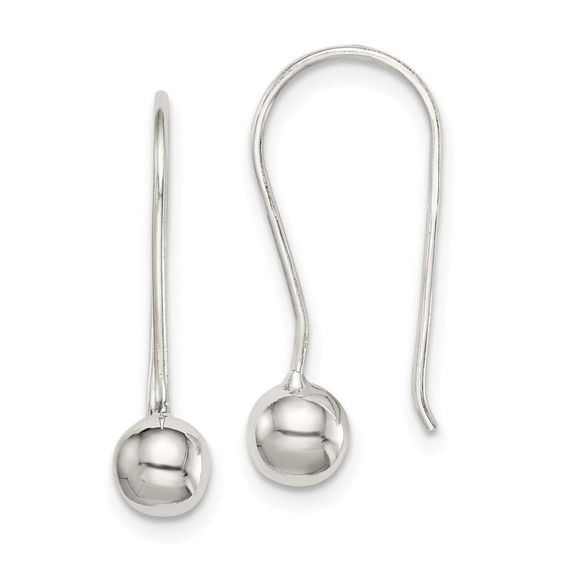 Sterlingsilber 5mm Kugel Ohrringe