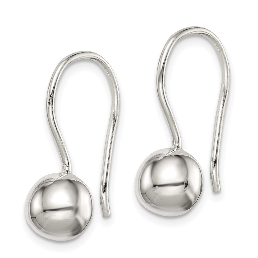 Sterlingsilber 8mm Kugel Ohrringe