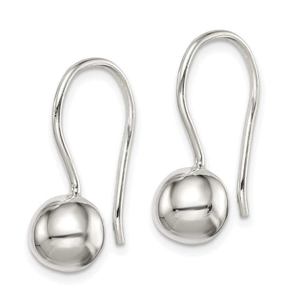 Sterlingsilber 8mm Kugel Ohrringe