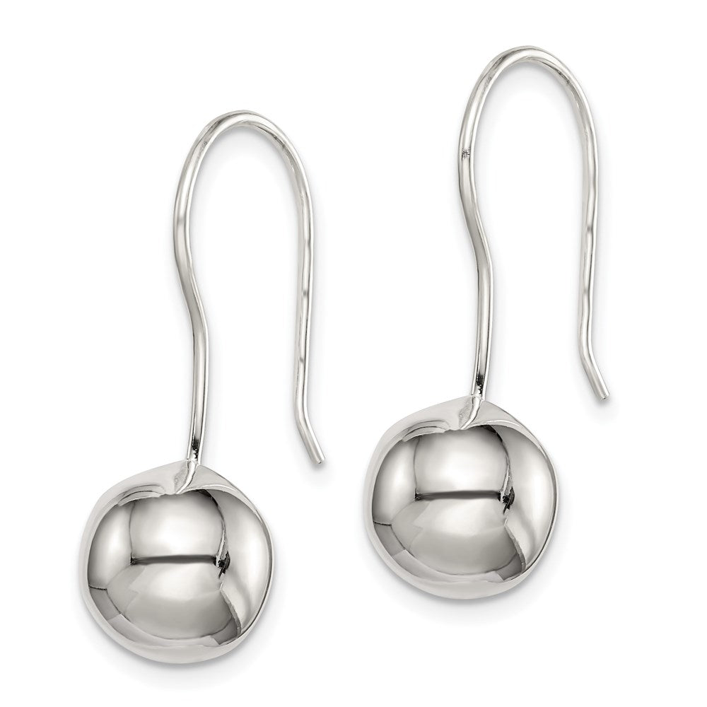 Sterlingsilber 10mm Kugel Ohrringe
