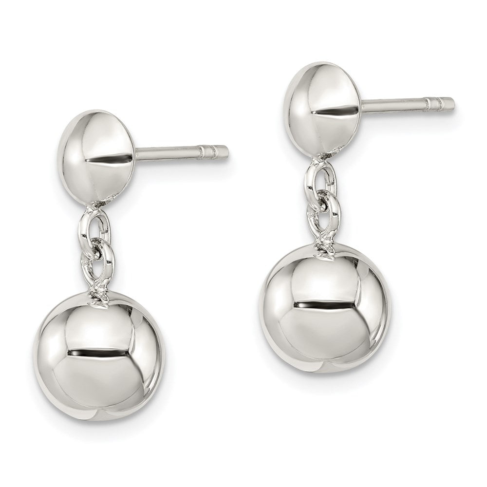 Sterlingsilber 8mm Hängend Kugel Ohrstecker