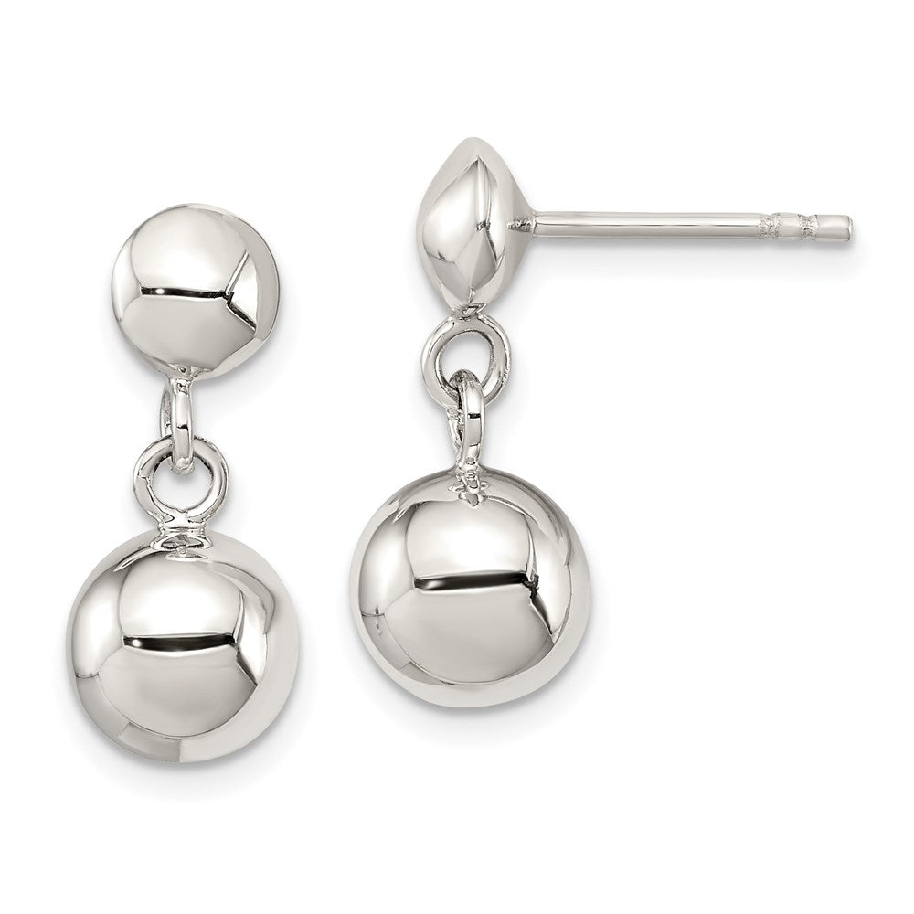 Sterlingsilber 8mm Hängend Kugel Ohrstecker