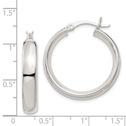 Sterlingsilber 5x25mm Creolen