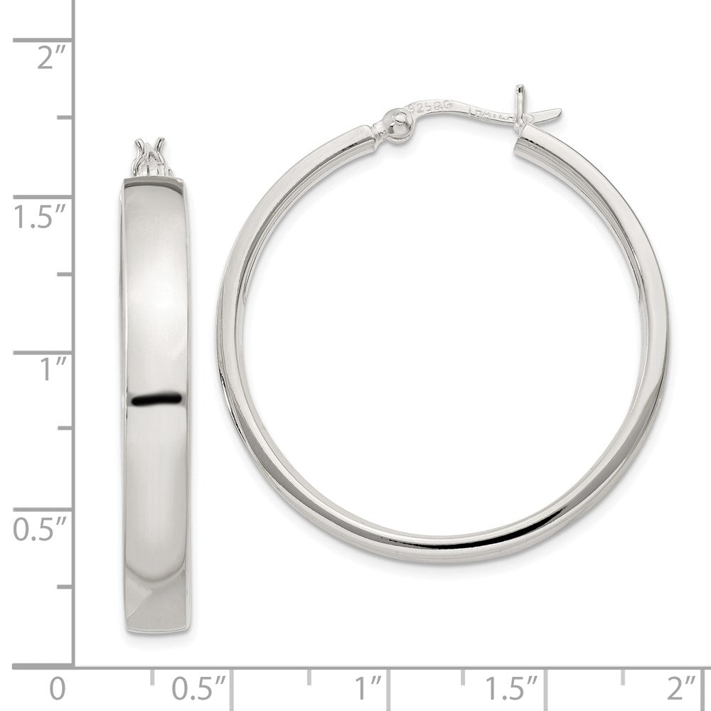 Sterlingsilber 5x31mm Creolen