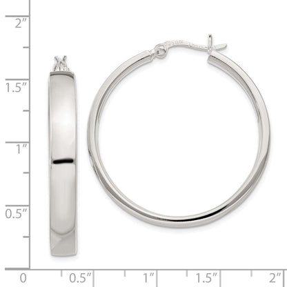 Sterlingsilber 5x31mm Creolen