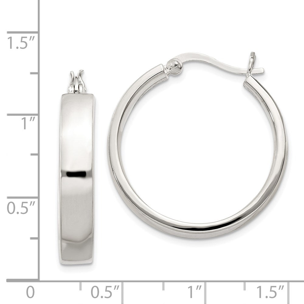 Sterlingsilber 5x27mm Creolen