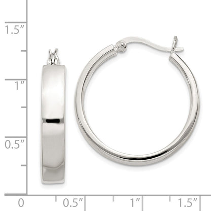 Sterlingsilber 5x27mm Creolen