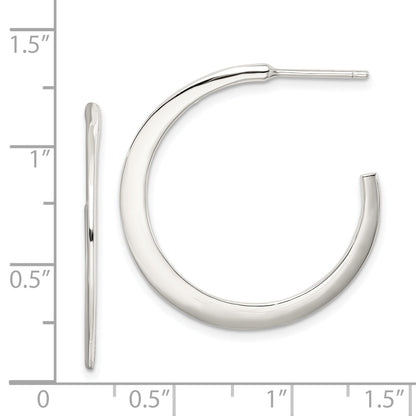 Sterlingsilber Stecker Creolen