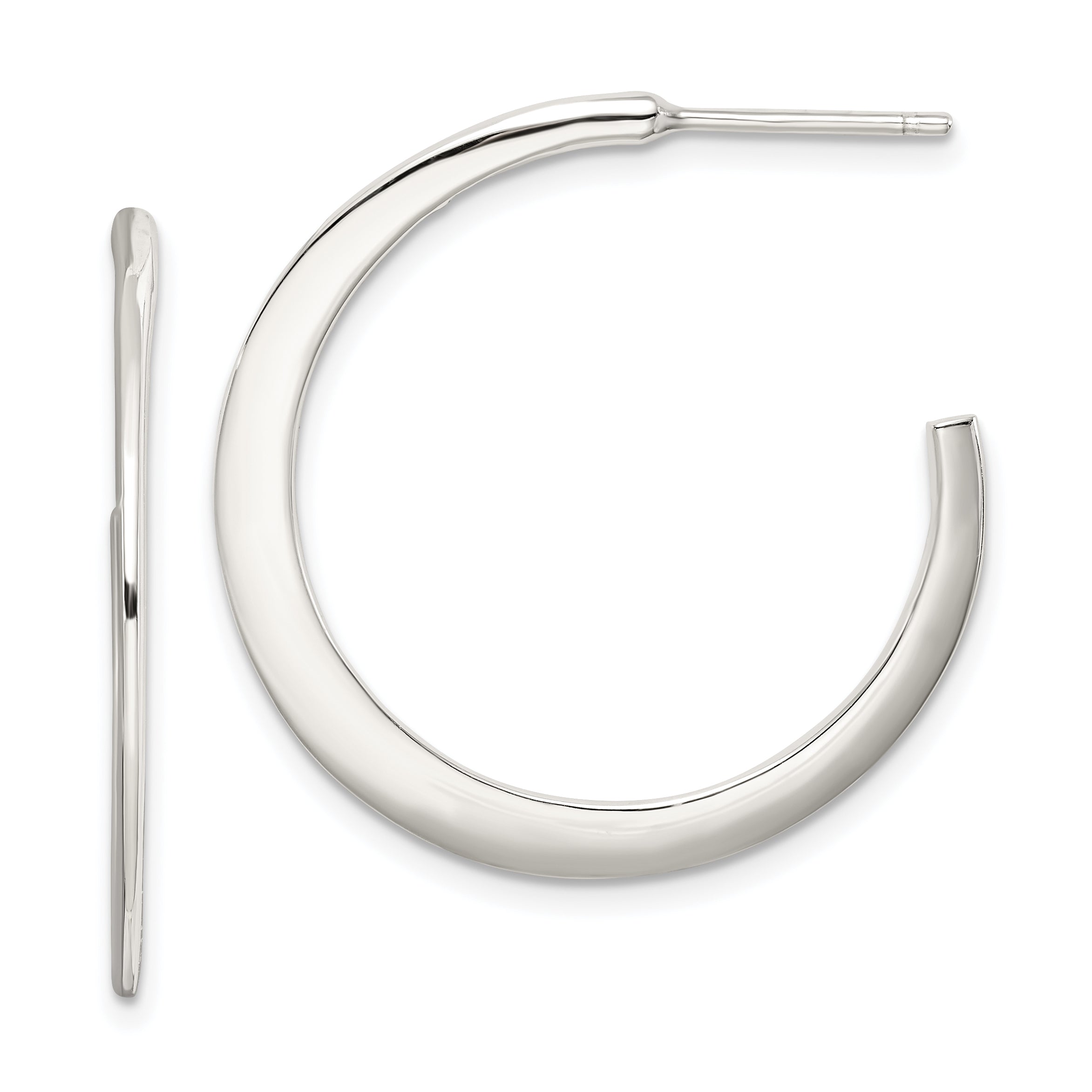 Sterlingsilber Stecker Creolen