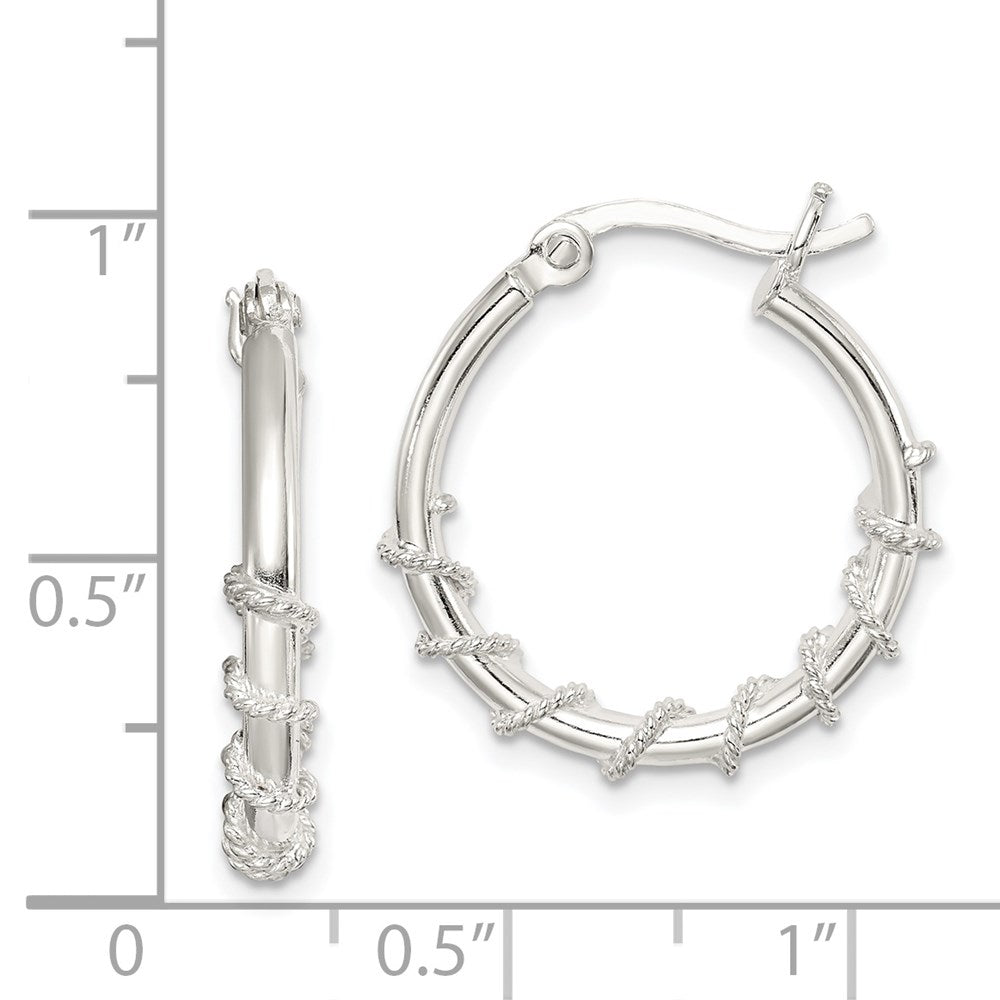 Sterlingsilber Wrapped Creolen