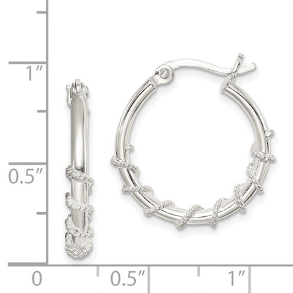 Sterlingsilber Wrapped Creolen