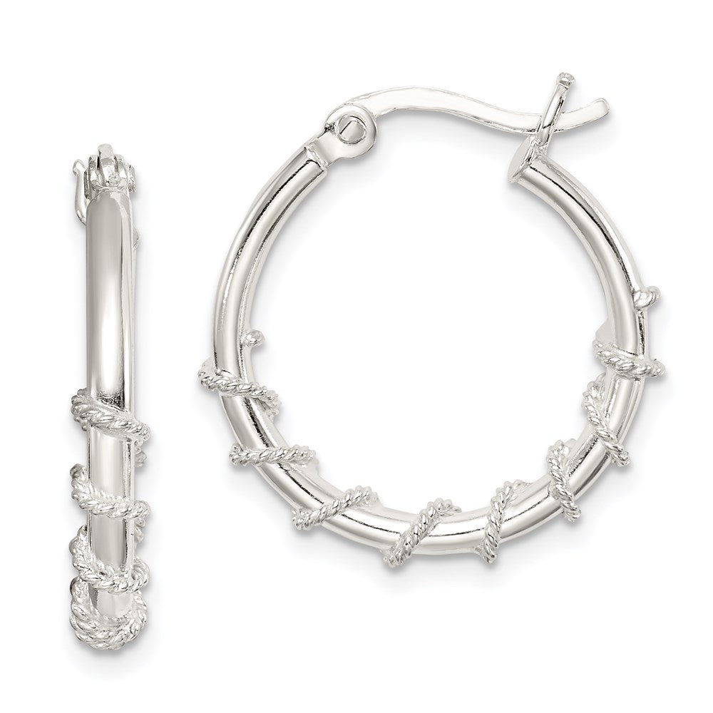 Sterlingsilber Wrapped Creolen