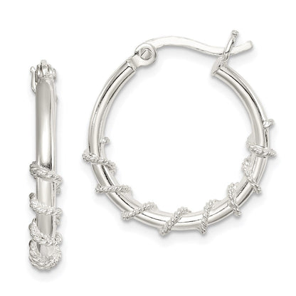 Sterlingsilber Wrapped Creolen