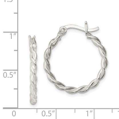 Sterlingsilber Gedreht 2mm Creolen