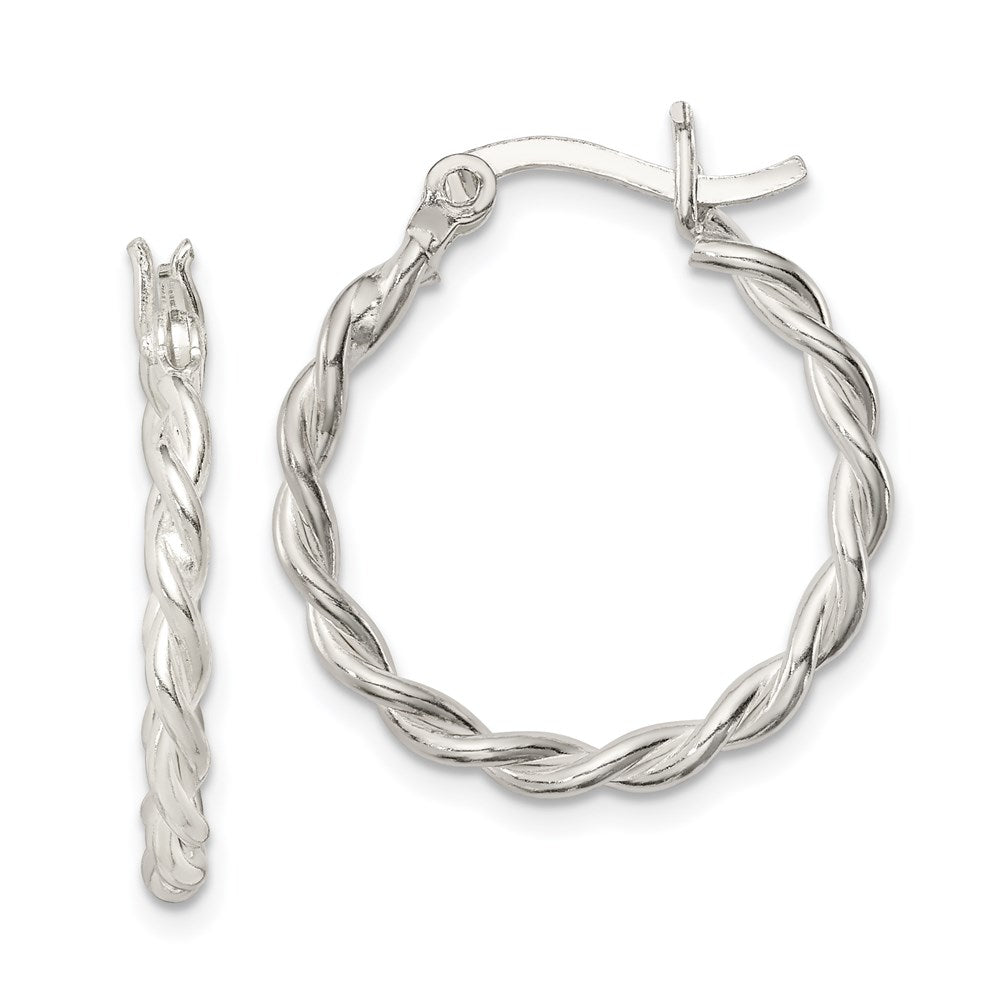 Sterlingsilber Gedreht 2mm Creolen