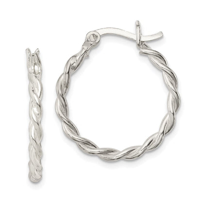 Sterlingsilber Gedreht 2mm Creolen