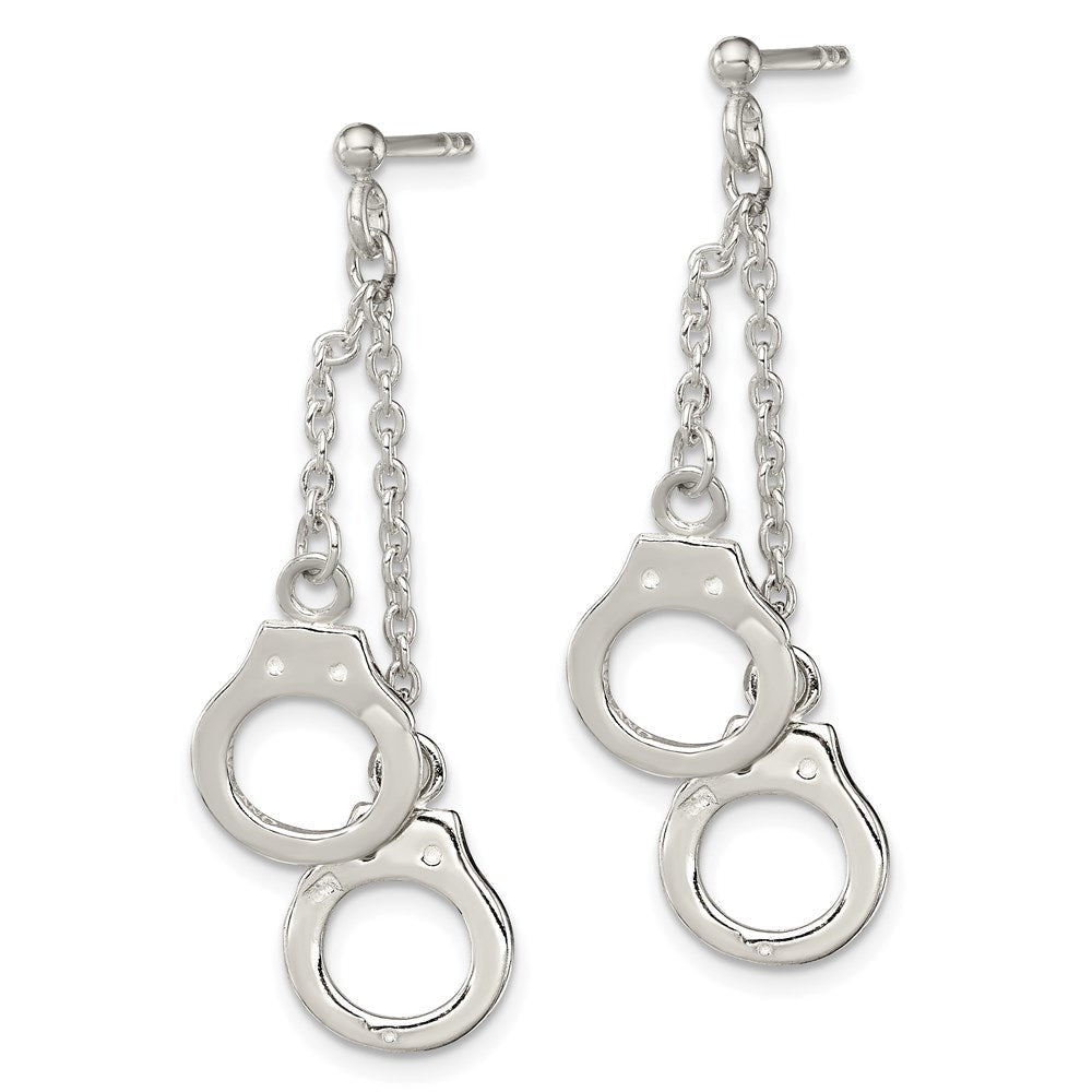 Sterlingsilber Hand Manschette Hängend Ohrstecker