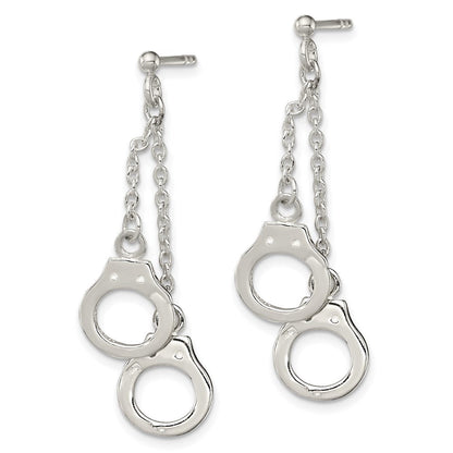Sterlingsilber Hand Manschette Hängend Ohrstecker