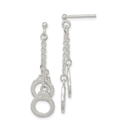 Sterlingsilber Hand Manschette Hängend Ohrstecker