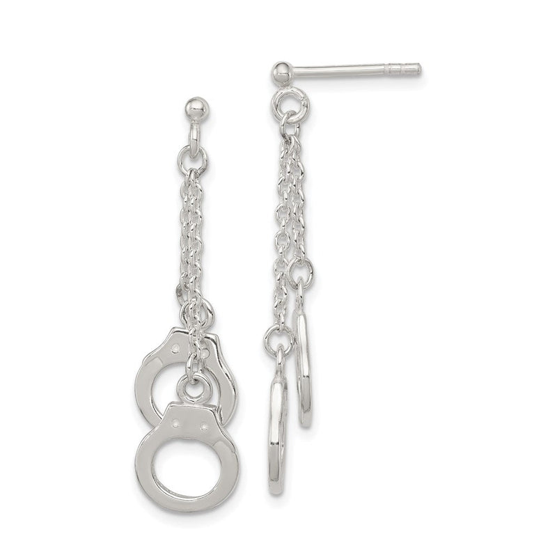 Sterlingsilber Hand Manschette Hängend Ohrstecker