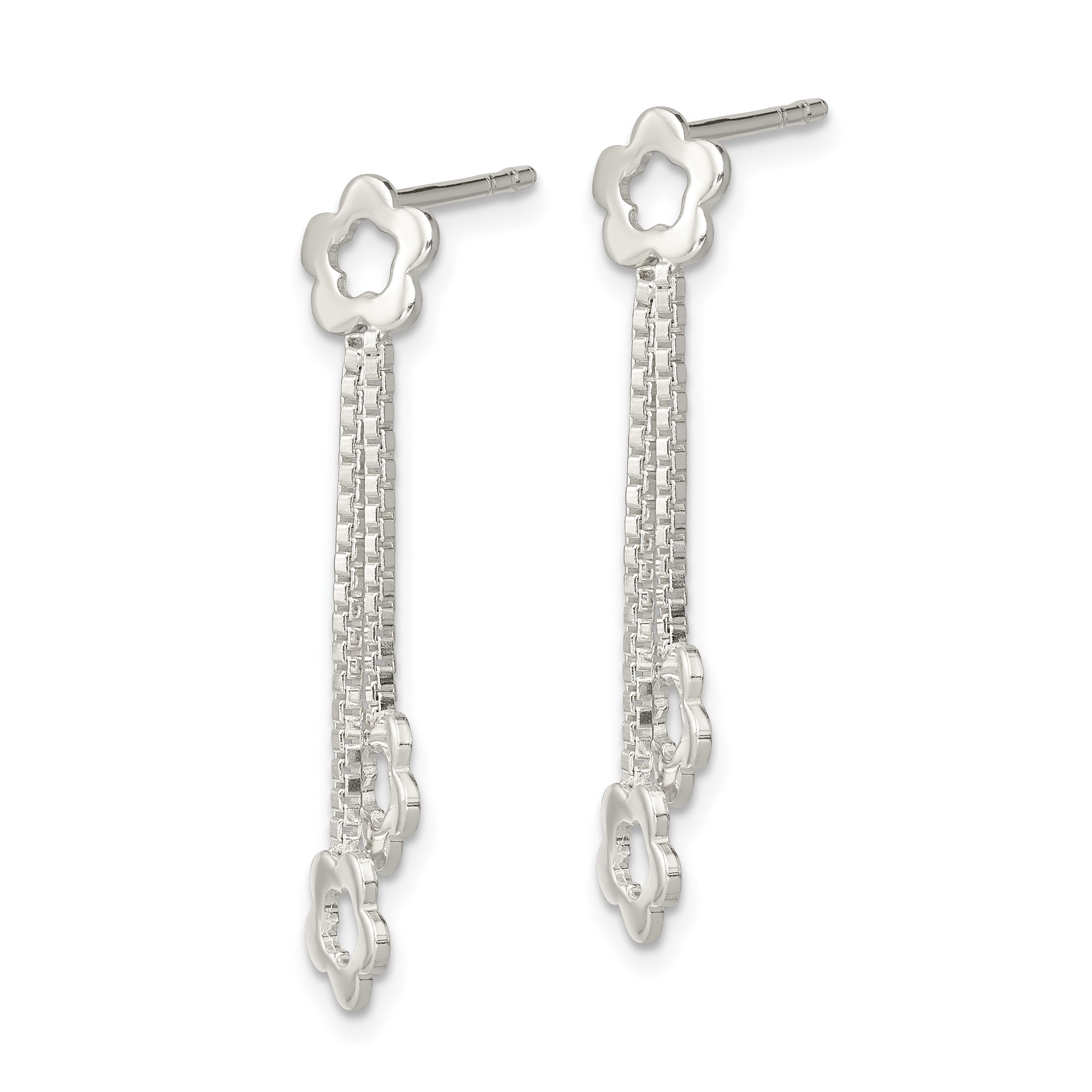 Sterlingsilber Blume Ohrhänger