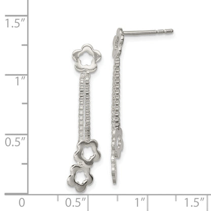 Sterlingsilber Blume Ohrhänger