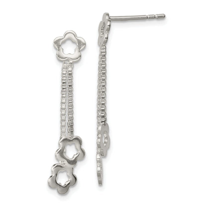 Sterlingsilber Blume Ohrhänger