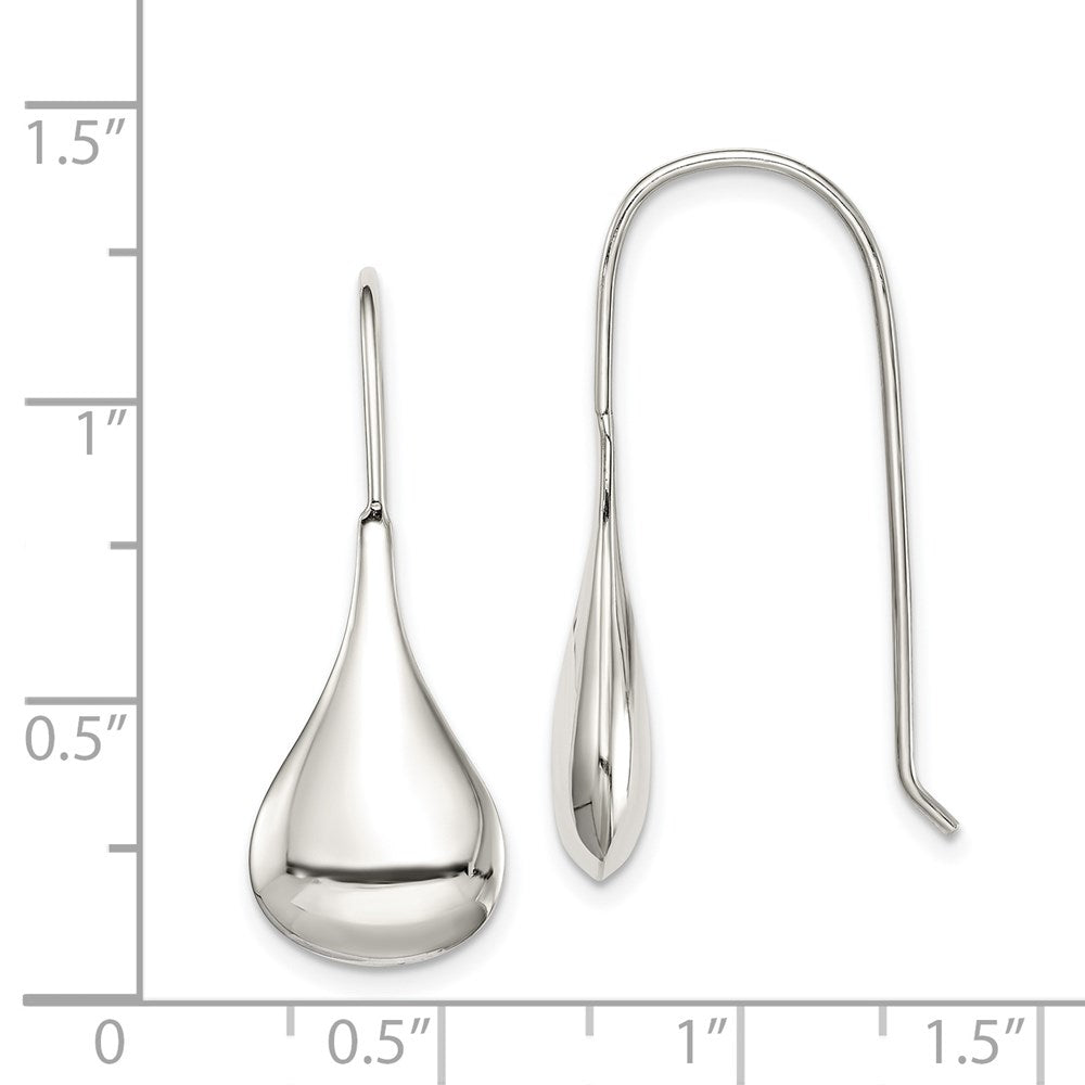 Sterlingsilber Tear Tropfen Geformt Draht Ohrringe
