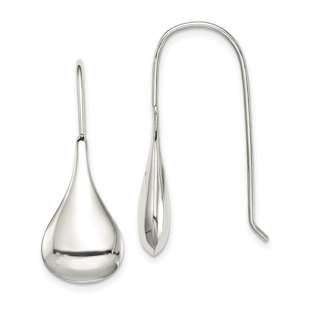 Sterlingsilber Tear Tropfen Geformt Draht Ohrringe