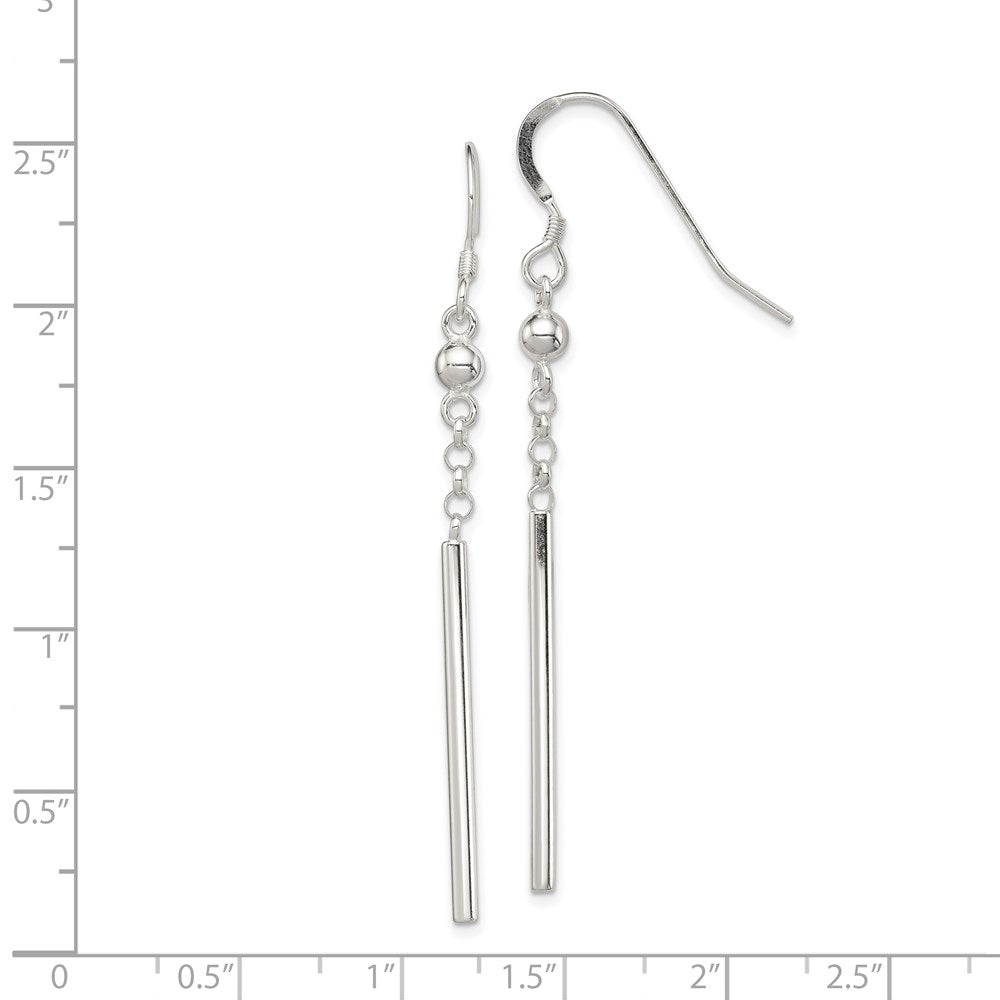 Sterlingsilber Poliert Fantasie Stab Ohrhänger