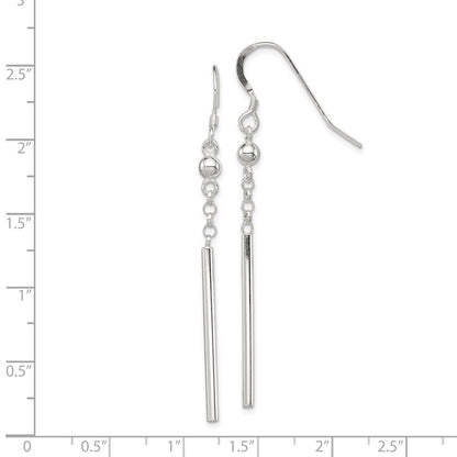 Sterlingsilber Poliert Fantasie Stab Ohrhänger