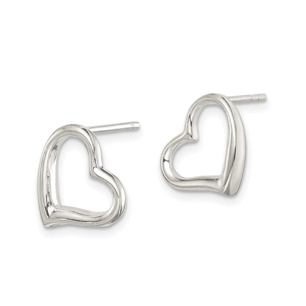 Sterlingsilber Herz Ohrringe