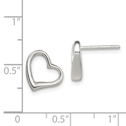 Sterlingsilber Herz Ohrringe
