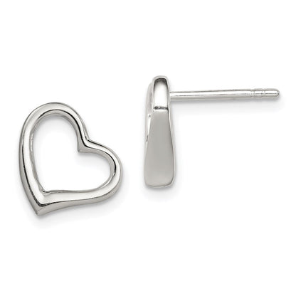 Sterlingsilber Herz Ohrringe