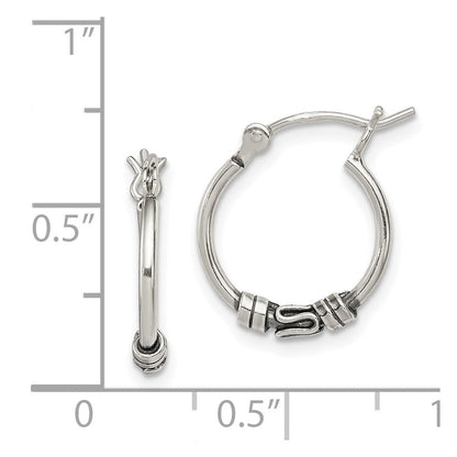 Sterlingsilber Rund Antikisiert Fantasie Ohrringe