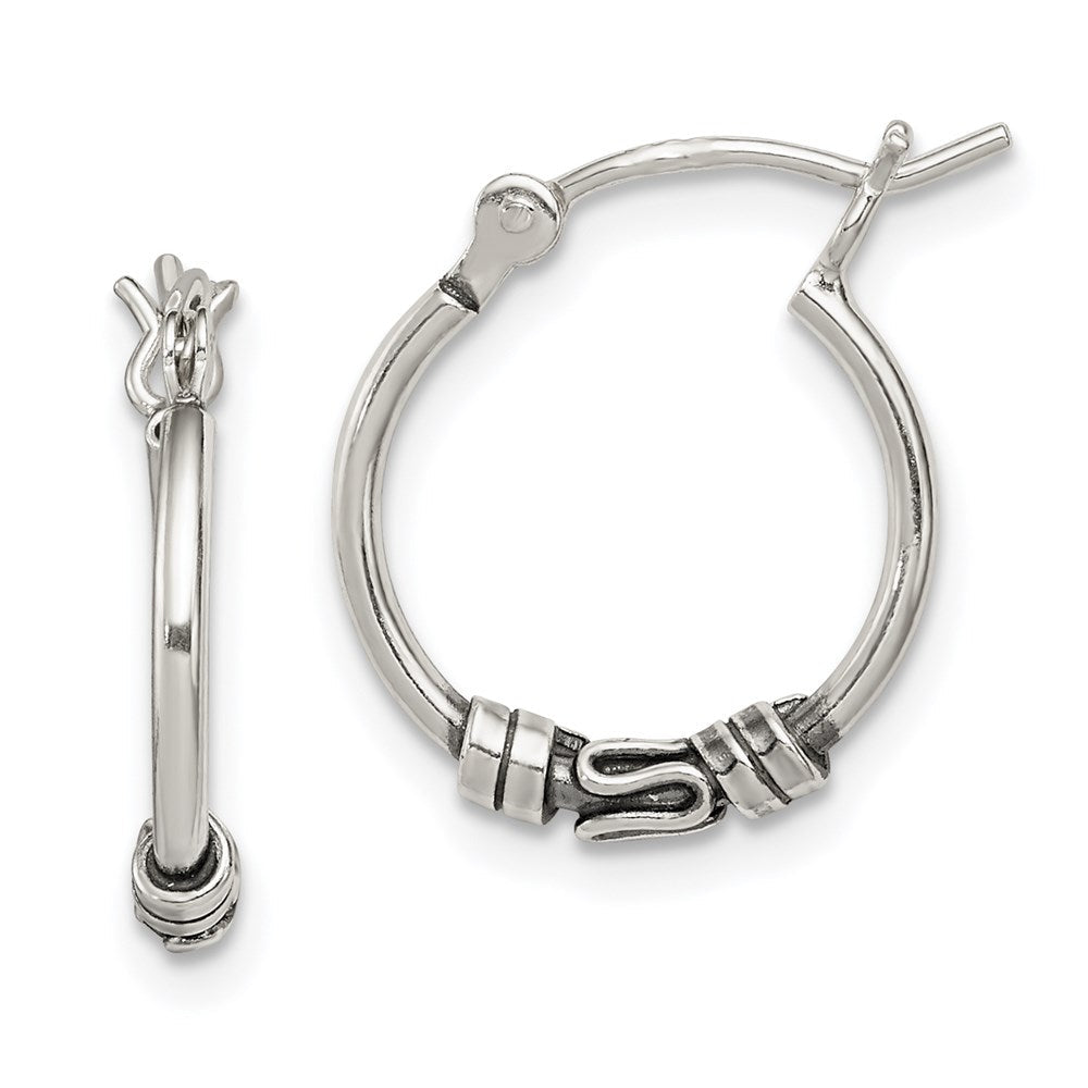 Sterlingsilber Rund Antikisiert Fantasie Ohrringe