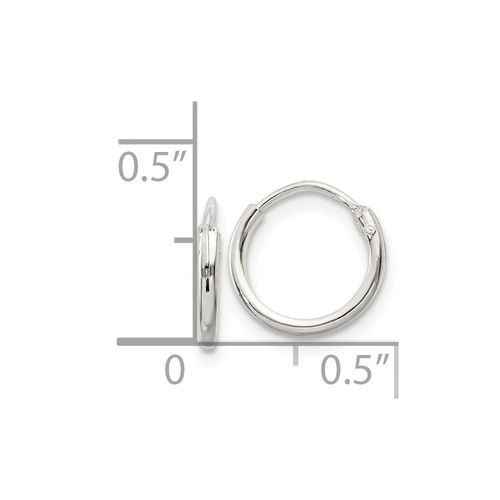 Sterlingsilber 1.3mm Creolen