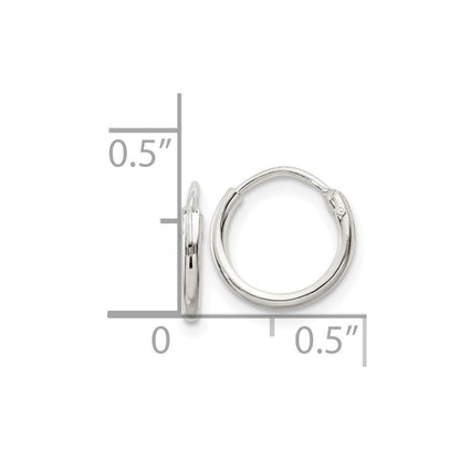 Sterlingsilber 1.3mm Creolen