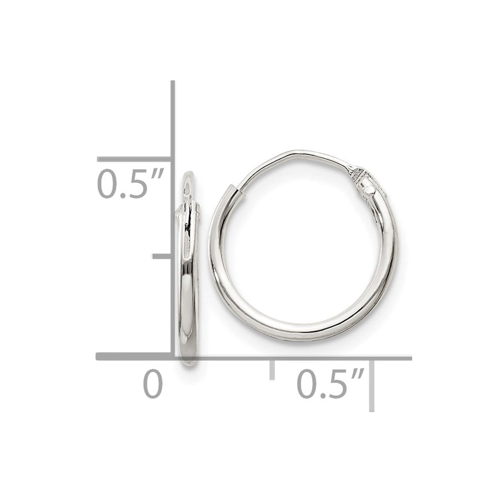 Sterlingsilber 1.3mm Creolen