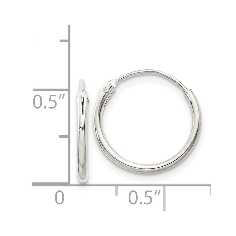 Sterlingsilber 1.3mm Creolen