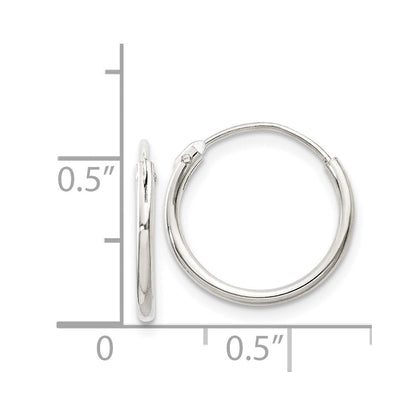 Sterlingsilber 1.3mm Creolen