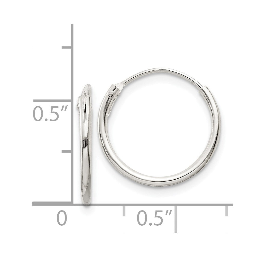 Sterlingsilber 1.3mm Creolen