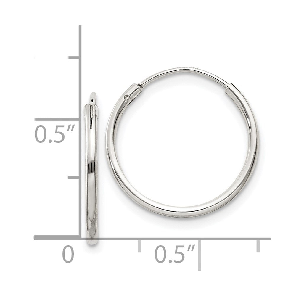Sterlingsilber 1.3mm Creolen